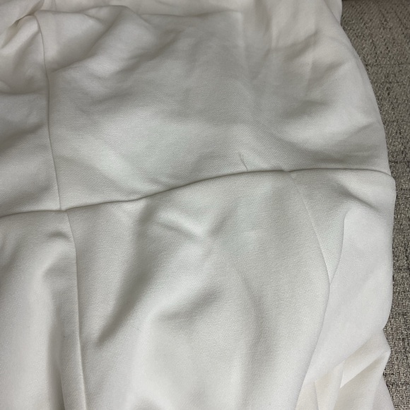 Lulus Marvelous Glow White Strapless Pearl Tie-Back Jumpsuit XL - Picture 9 of 13